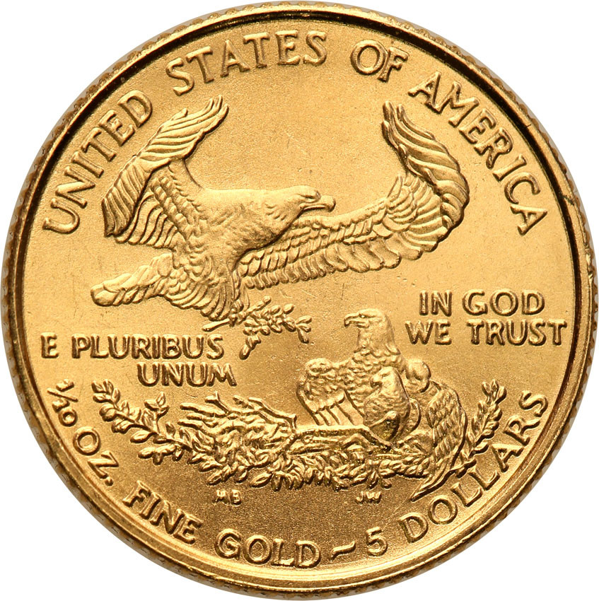 USA 5 dolarów 1997 - 1/10 uncji złota st.1